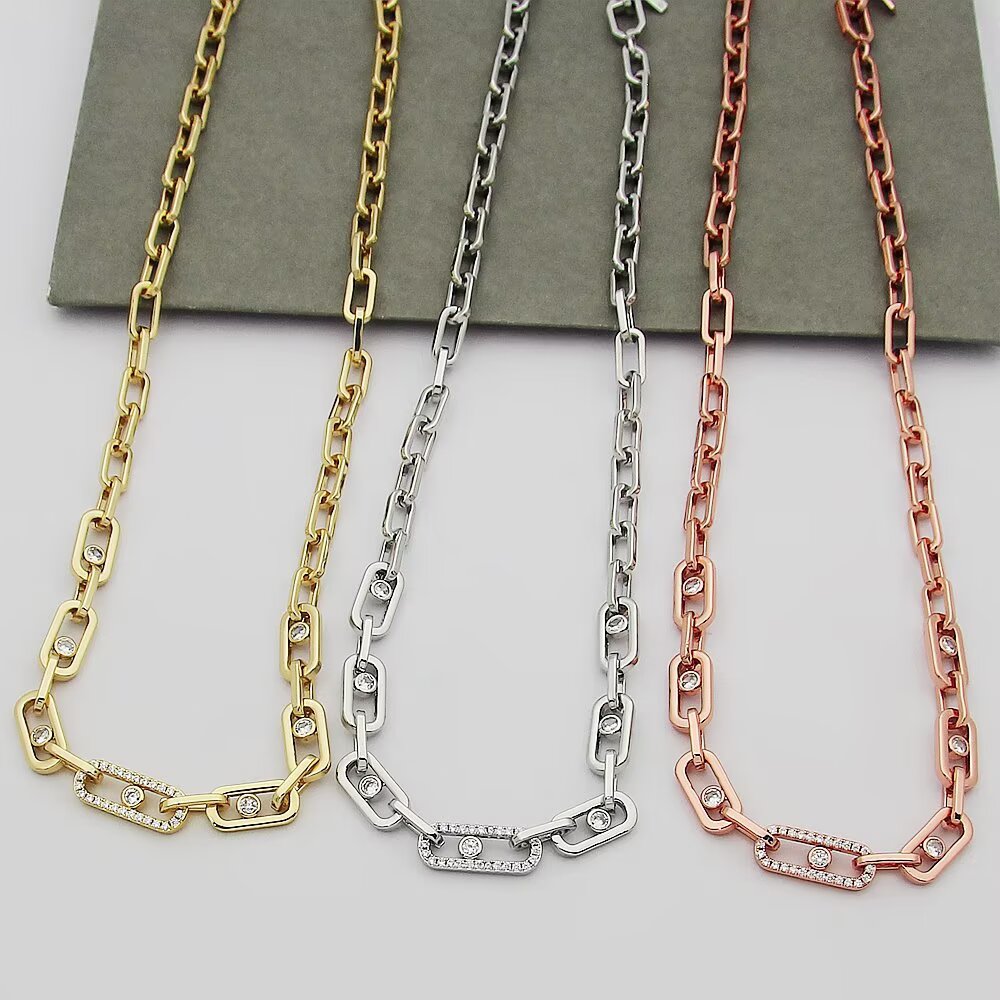 MEN17 Luxury necklace elegant necklaces designer necklaces womeng silver chains top quality pendant charm jewellery