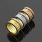 BR18  Hot Sale Fashion Rings with Diamond for Women Men Jewelry Couples Cubic Zirconia Wedding Rings Bague Femme