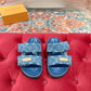 LEM453 Designer women Slippers sandals shoes for women mix color shoes high quality size 4.5cm