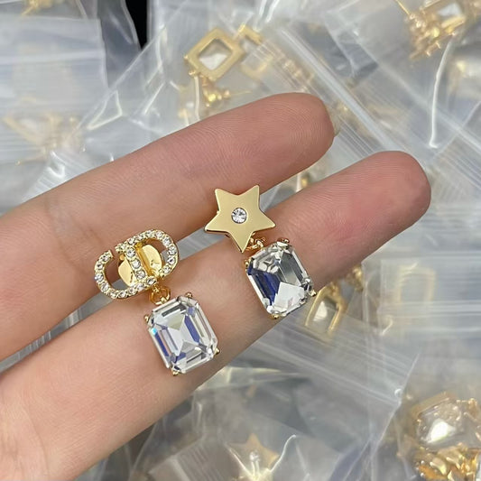 DEM267 New Arrive Fashion  Hot Sale  with Big Diamond Earring  for Woman Jewelry To Choose Gift