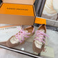 LEM381 Designer Shoes trainer women Sneakers shoes for women pink brown green color high quality size 35 to 41