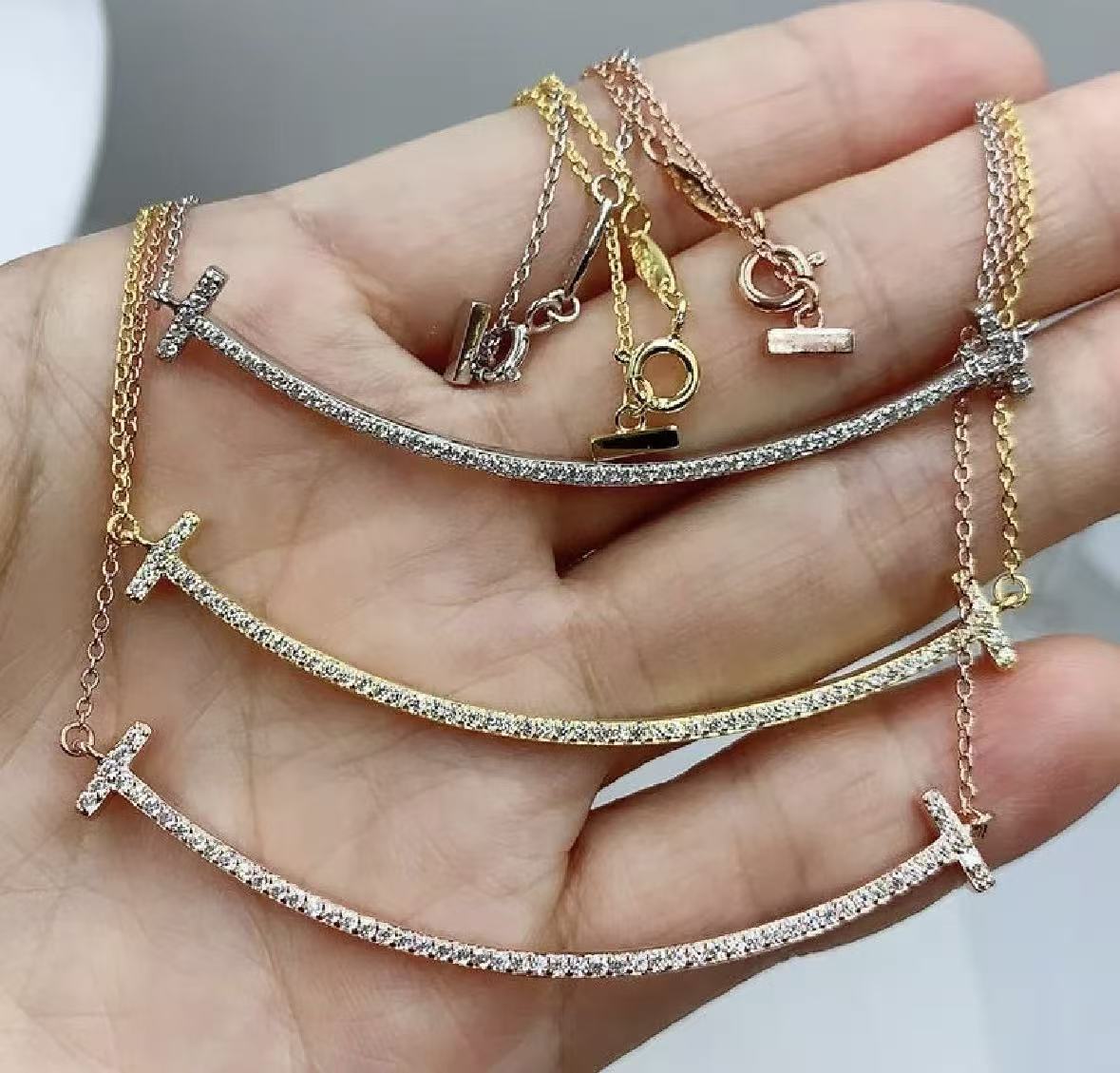 TEM23 Hot Sale New Arrive Fashion Heart Love Necklace for Woman Jewelry Gift To  about 45cm Long