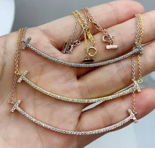 TEM23 Hot Sale New Arrive Fashion Heart Love Necklace for Woman Jewelry Gift To  about 45cm Long