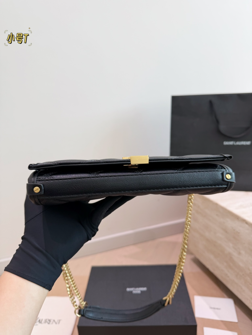 YLEM25 New arrive fashion black bag for woman hands bag beautiful gift to choose gift 22 cm