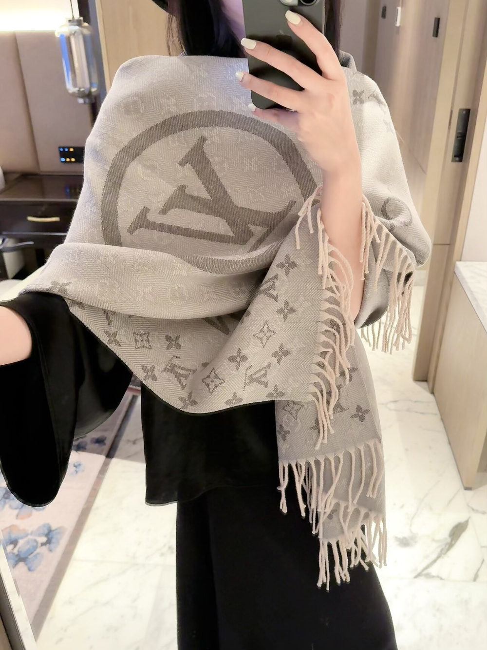 LEM604 new arrive  Hot sale grey khaki color fashion beautiful  scarf  for woman gift  to choose