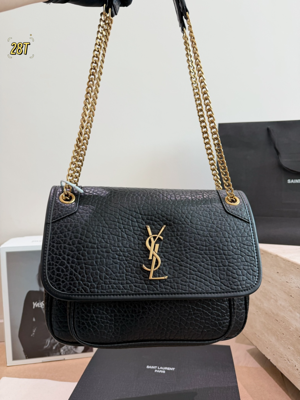 YLEM28 New arrive fashion black  red brown white bag for woman hands bag beautiful gift to choose gift 2 size