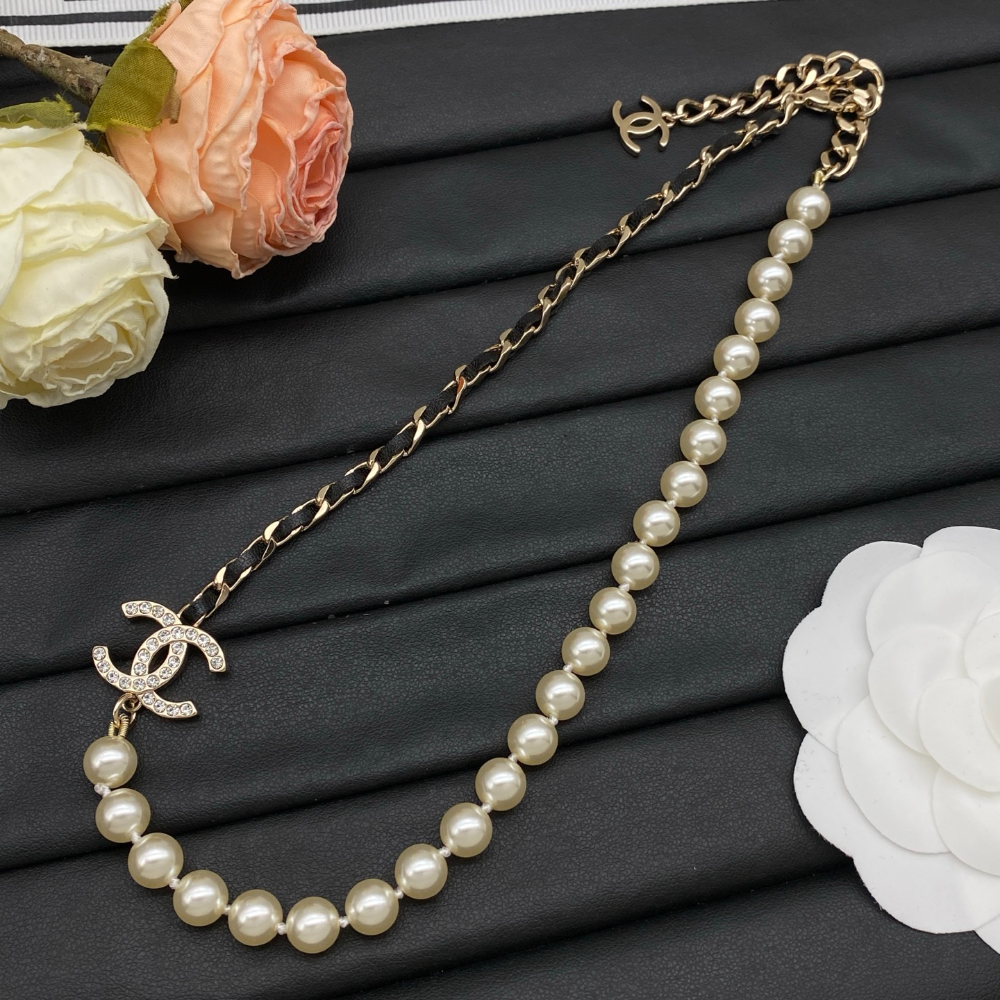 CEM494 New Arrive Fashion Hot Sale with Big Diamond Pearl Necklace for Woman Jewelry To Choose Gift