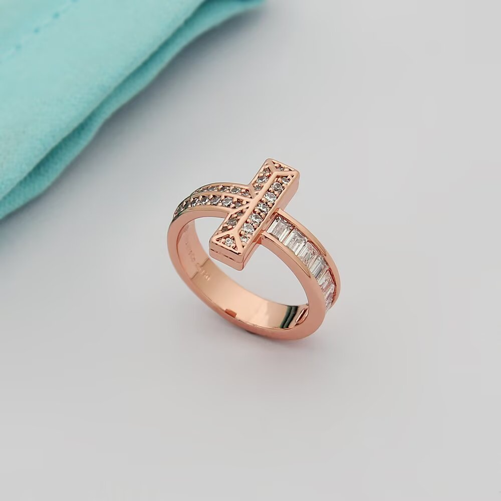 TEM48  Fashion Stainless Steel Rose Gold Stone Design beautiful Earring Charm For Women Jewelry