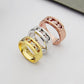 MEM13 luxury designer Love Ring Titanium Steel Classic gold ring Jewellery Men and Women Couples Wedding Ring Valentine's Day Gift