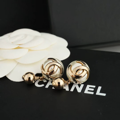 CEM473 New arrive fashion gold color white earring  for woman jewelry beautiful jewelry no with box