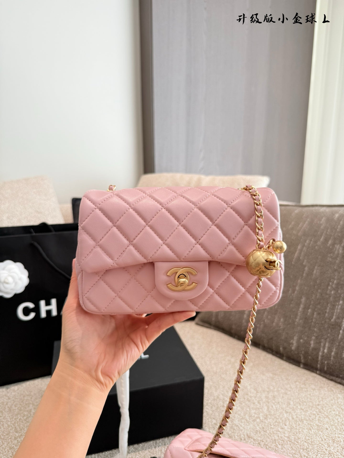CEM243 New Designer Lambskin Leather Quilted Tabby Handbags Gold Hardware Chains Letter C Hasp Shoulder Bag