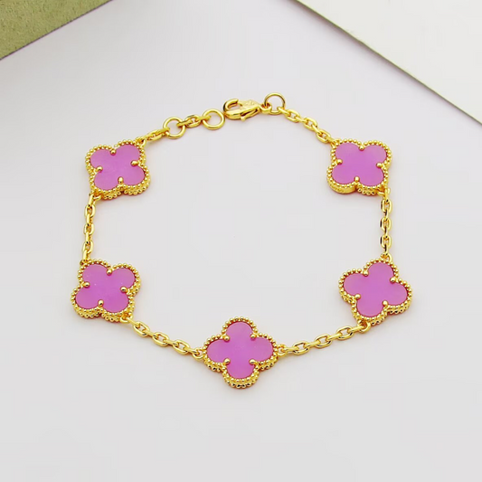 VAEM22 New trendy four-leaf collar chain bracelet personalized luxury high-end accessory available as a gift option