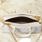 LEM488 New arrive fashion white brown pink bag for woman hands bag beautiful gift to choose gift 25 x 13 x 10cm