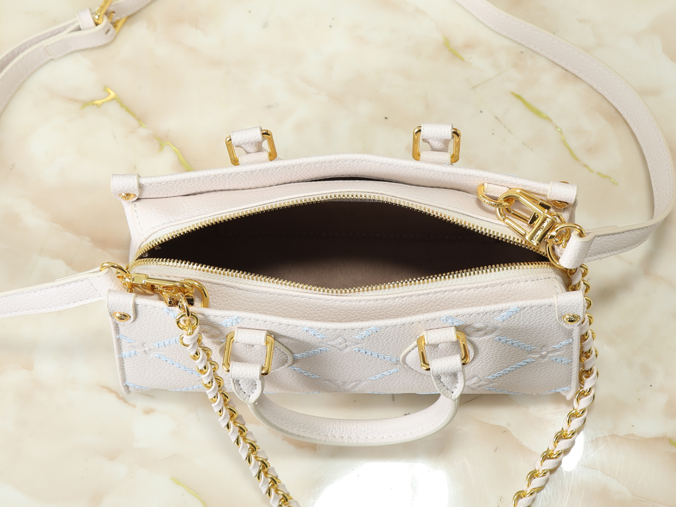 LEM488 New arrive fashion white brown pink bag for woman hands bag beautiful gift to choose gift 25 x 13 x 10cm