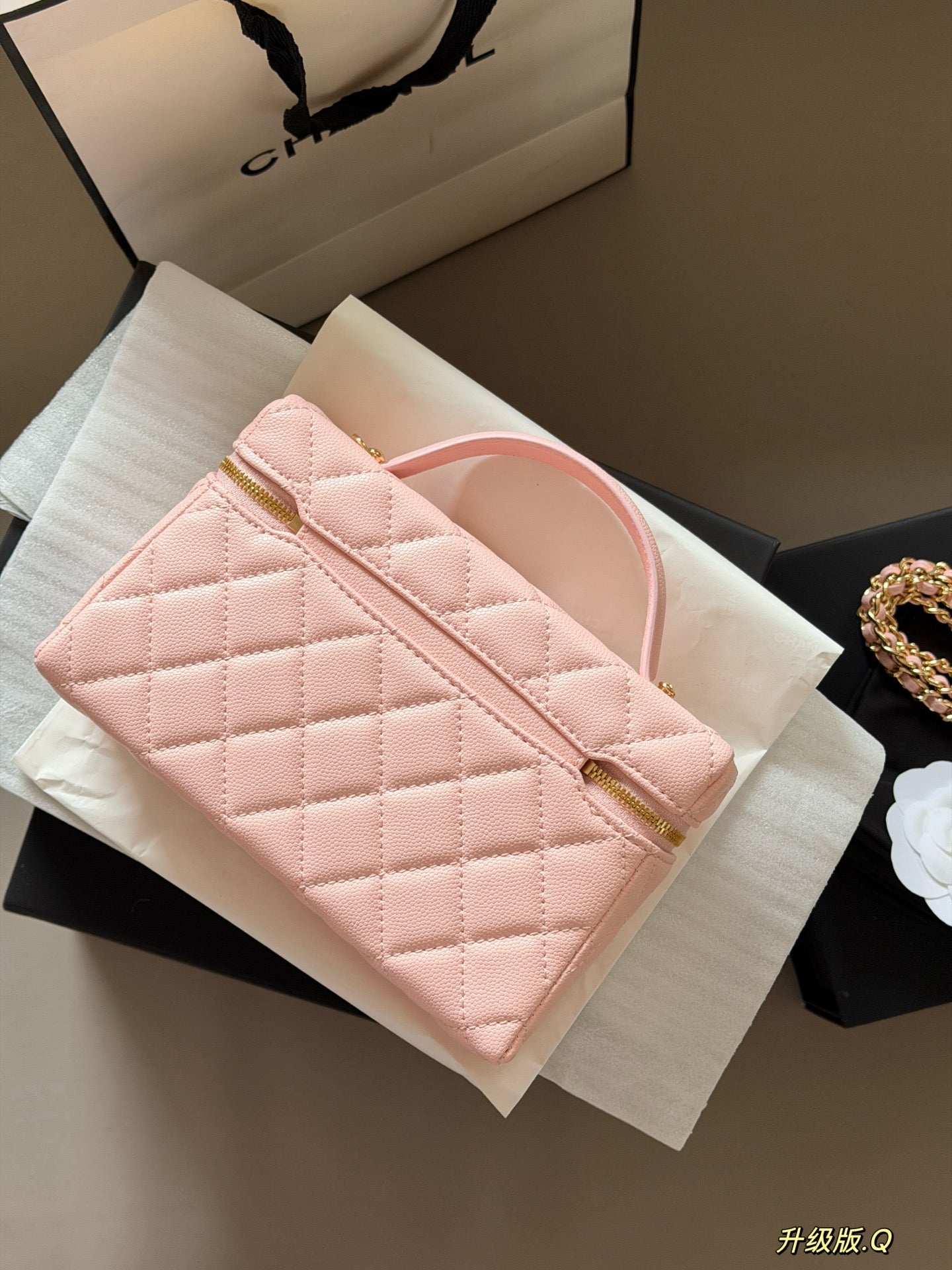 CEM245 New Designer Classic women black pink white handbag small size bag  20*12cm