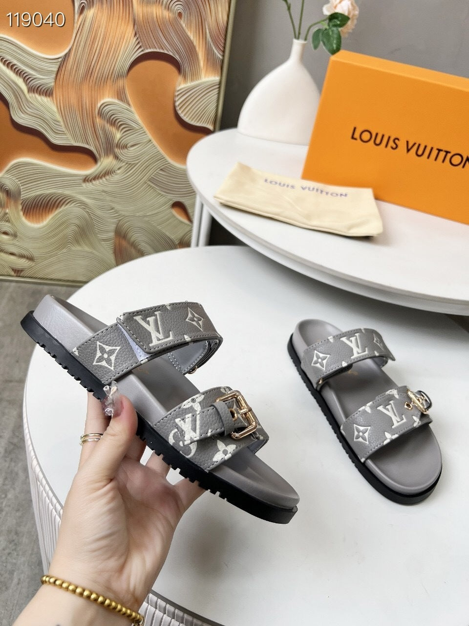 LEM378 Designer Shoes women Sandals for women pink grey color shoes high quality size 35 to 42