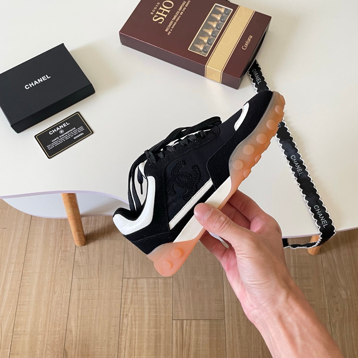 CEM259 New arrive fashion black and white color shose for woman beautiful gift to choose