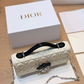 DEM315 New arrive fashion white black brown blue pink red yellow bag for woman hands bag beautiful gift to choose gift 22 *12cm