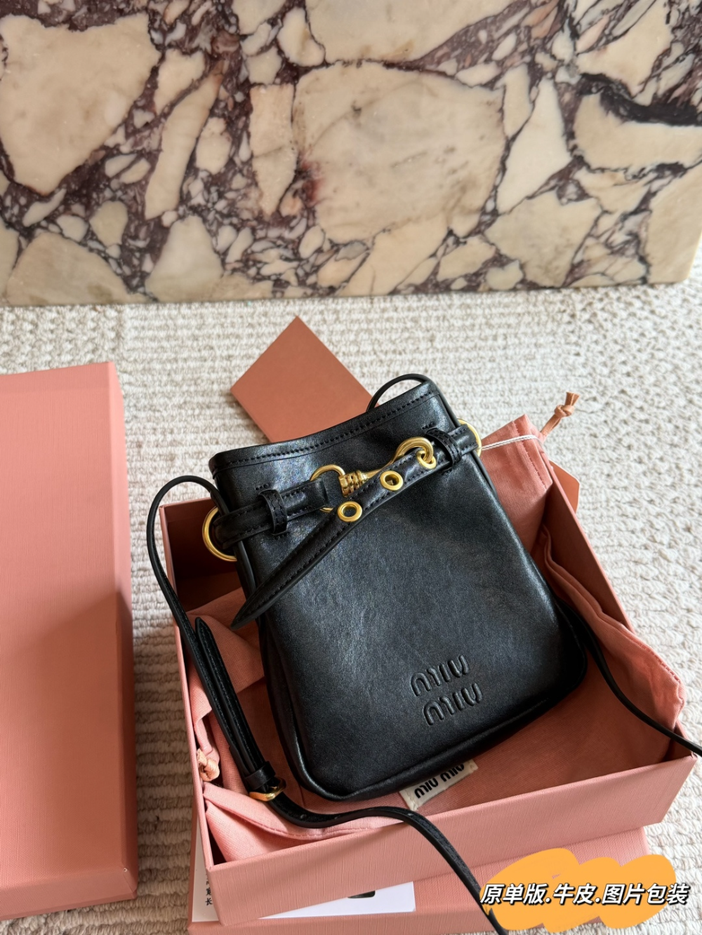 MIU03 New arrive fashion black brown color bag for woman beautiful gift to choose gift size to choose 18*17cm