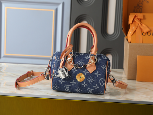 LEM407 New arrive fashion bag for woman Denim fabric handbag beautiful gift to choose gift 18 x 12 x 10 cm