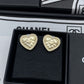 CEM215 New Arrive Fashion  Hot Sale  with Diamond Heart Earring  for Woman Jewelry 2 Color To Choose Gift