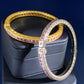 DGEM01 New Arrive Fashion  Hot Sale  Brass Crystal Square Diamond Love Braclet for Woman Jewelry To Choose Gift