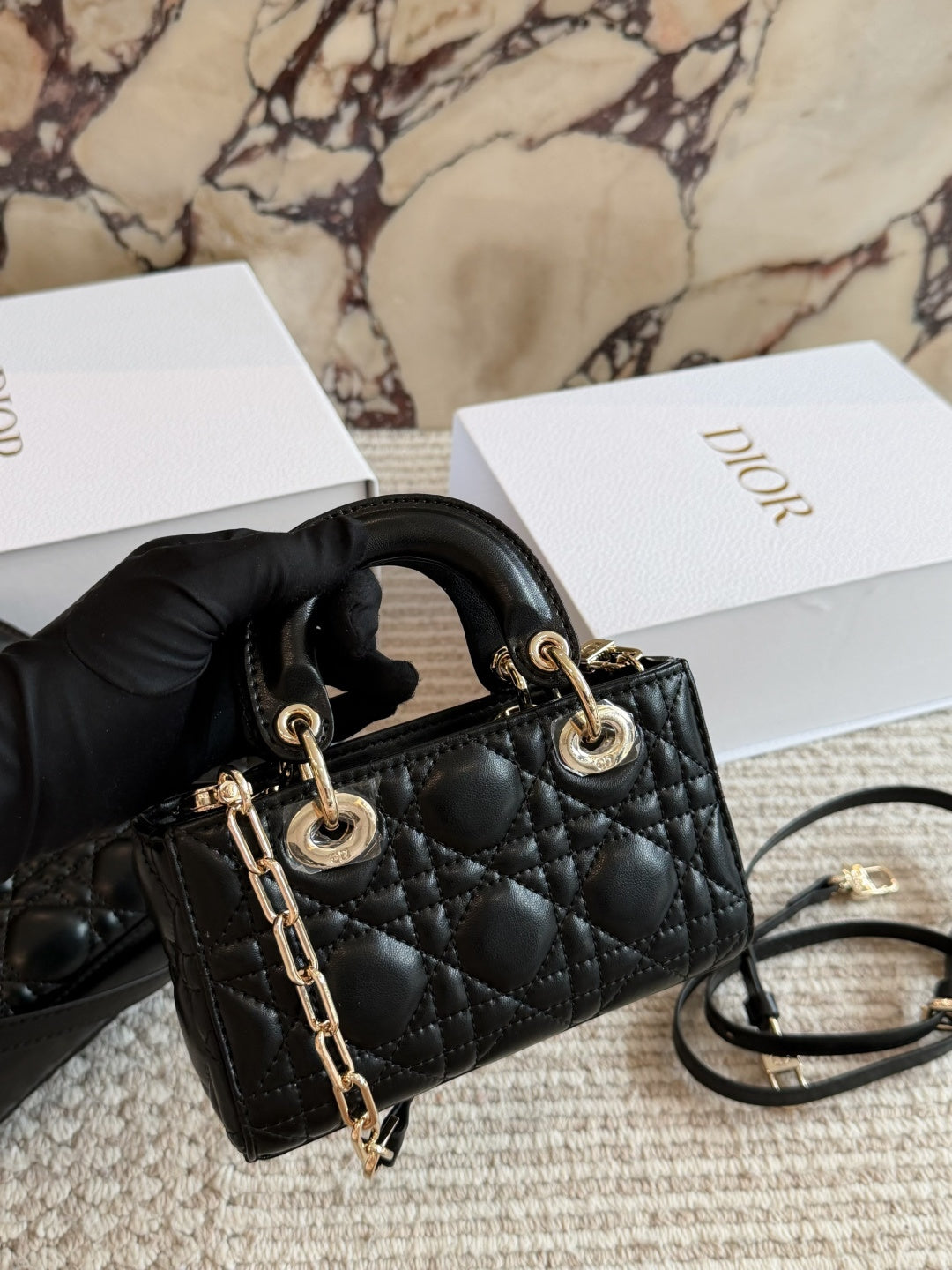 DEM302 New Designer Classic diamond-patterned bow handbag black white pink color women bag