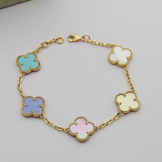 VEM35 New trendy four-leaf clover bracelet - exquisite sophisticated exclusive flattering versatile accessory