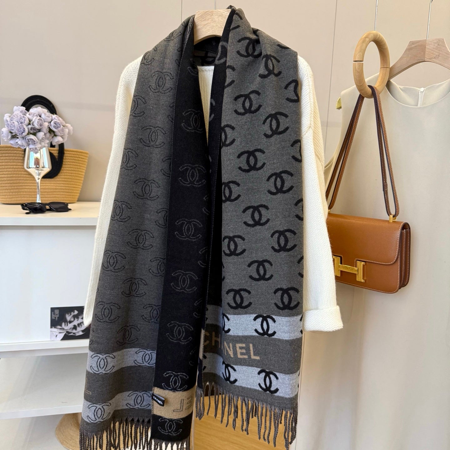 CEM172 Designer Scarf Winter Scarf pashmina for Designers warm Scarfs Fashion Classic Women imitate Cashmere Wool Long Shawl Wrap 65*180cm
