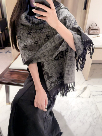 HEM129 new arrive  Hot sale brown grey color fashion beautiful  scarf  for woman gift  to choose size 180*65cm