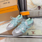 LEM381 Designer Shoes trainer women Sneakers shoes for women pink brown green color high quality size 35 to 41