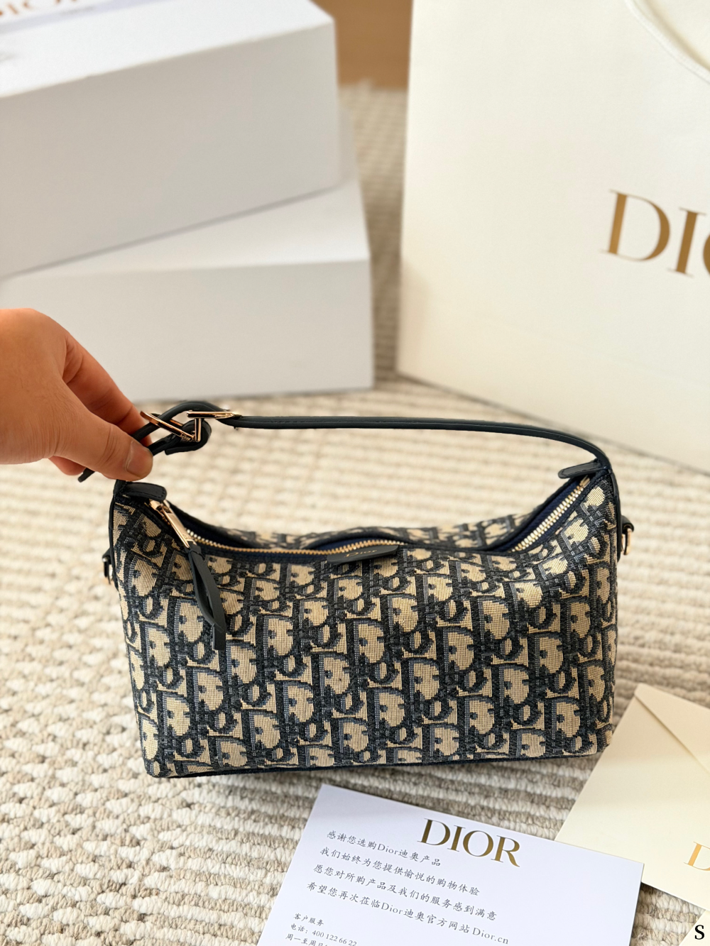 DEM354 New arrive fashion black blue color bag for woman beautiful gift to choose size 22* 15cm