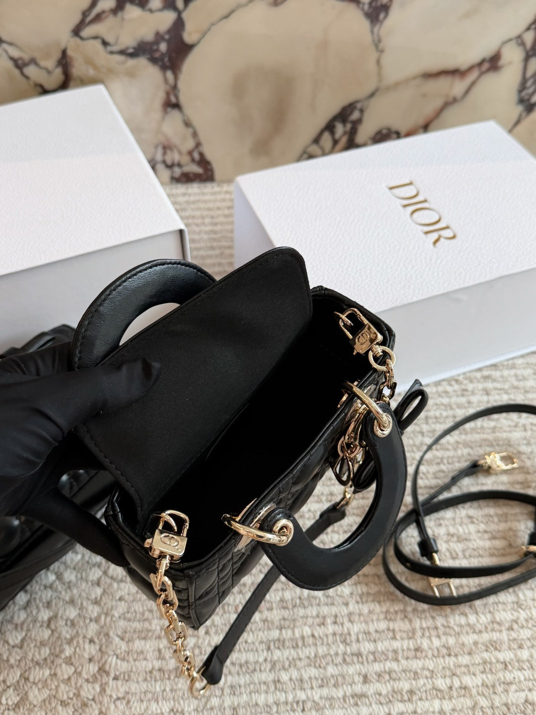 DEM302 New Designer Classic diamond-patterned bow handbag black white pink color women bag