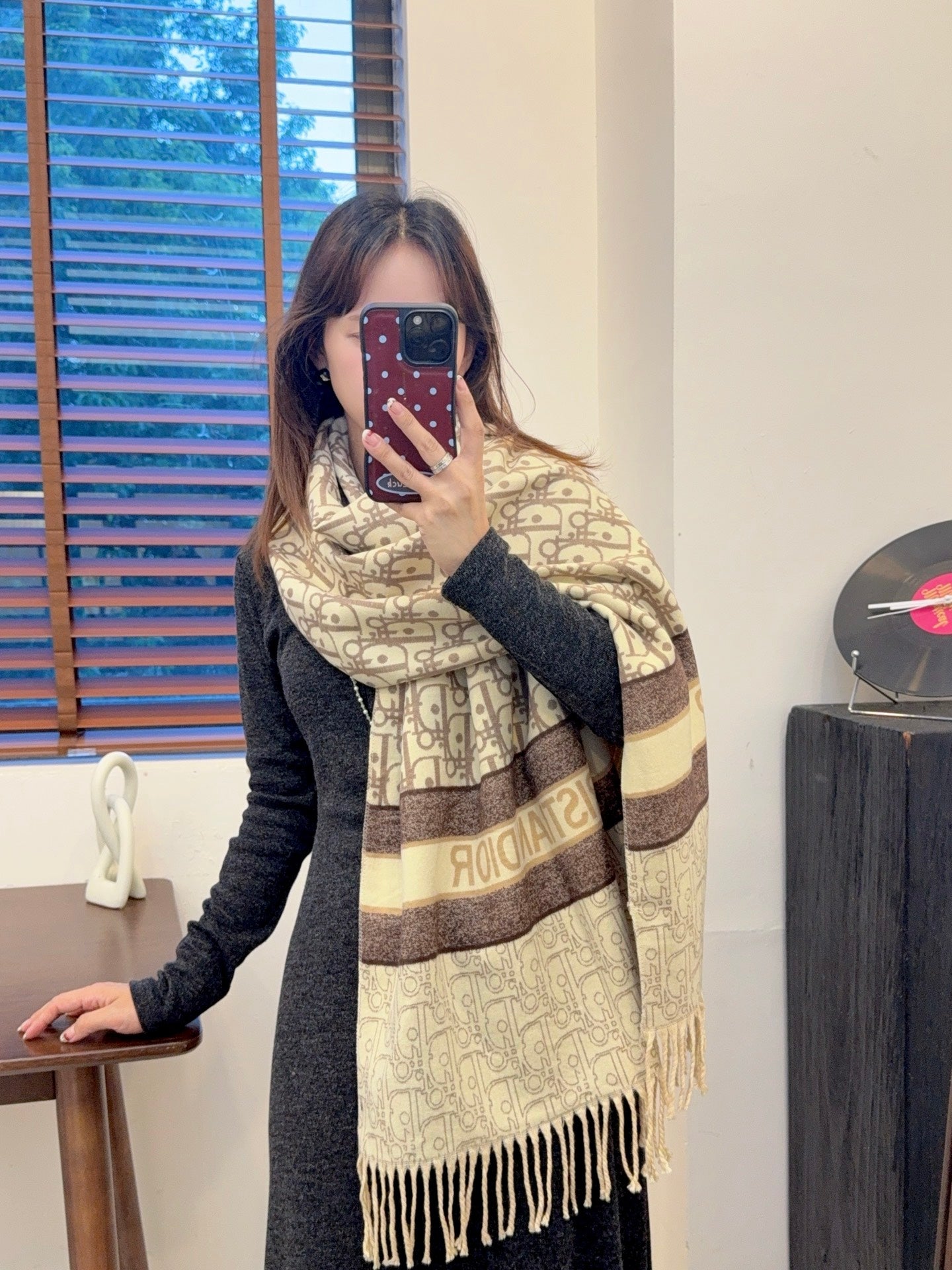 DEM233 Classic Plaid Luxury Designer Scarf 100% Cashmere Tassel Designers Scarves Scarfs Shawl Sciarpa For Winter Womens and Mens 65*180cm