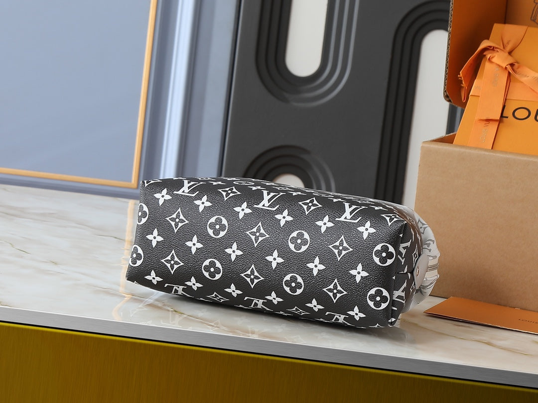 LEM280 Designer Bag Makeup Bag Luxury Cosmetic bag High Quality Women's Handbag Purse Cowhide travel Storage Bag Toiletry Bag Mini Brown vanity bag designer cosmetic bag 27 x 18 x 9cm