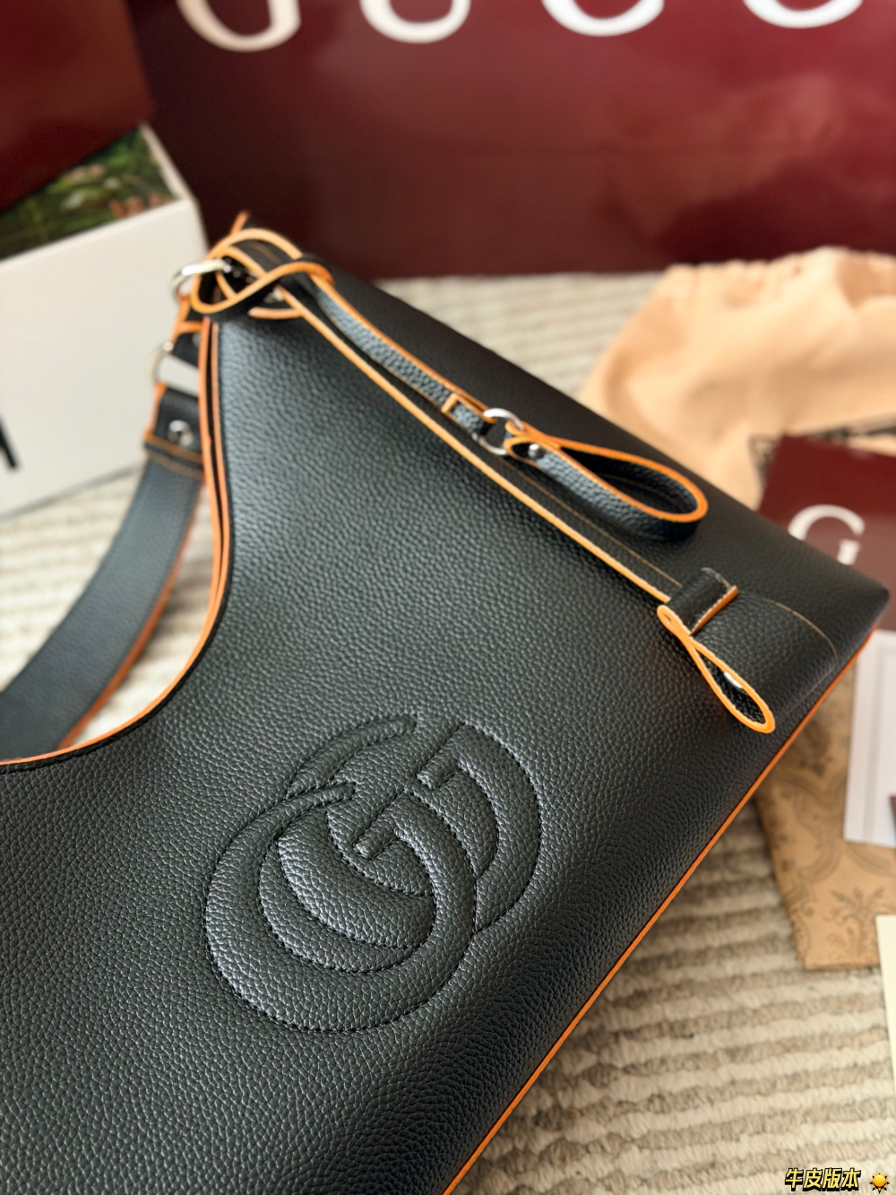GEM276  New arrive fashion black brown red orange khaki bag for woman hands bag beautiful gift to choose gift 42x19cm