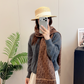 DEM329 new arrive  Hot sale brown black color fashion beautiful  scarf  for woman gift  to choose size 180*45cm