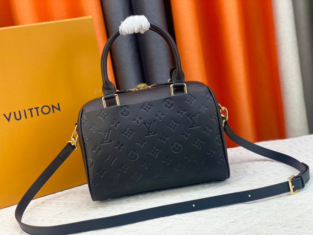 LEM290 Handbag Large Capacity Tote Bag Women Shoulder Handbag Patchwork Color Canvas Genuine Leather Hasp Lady Crossbody Bags Removable Strap Double Handle 25*19CM