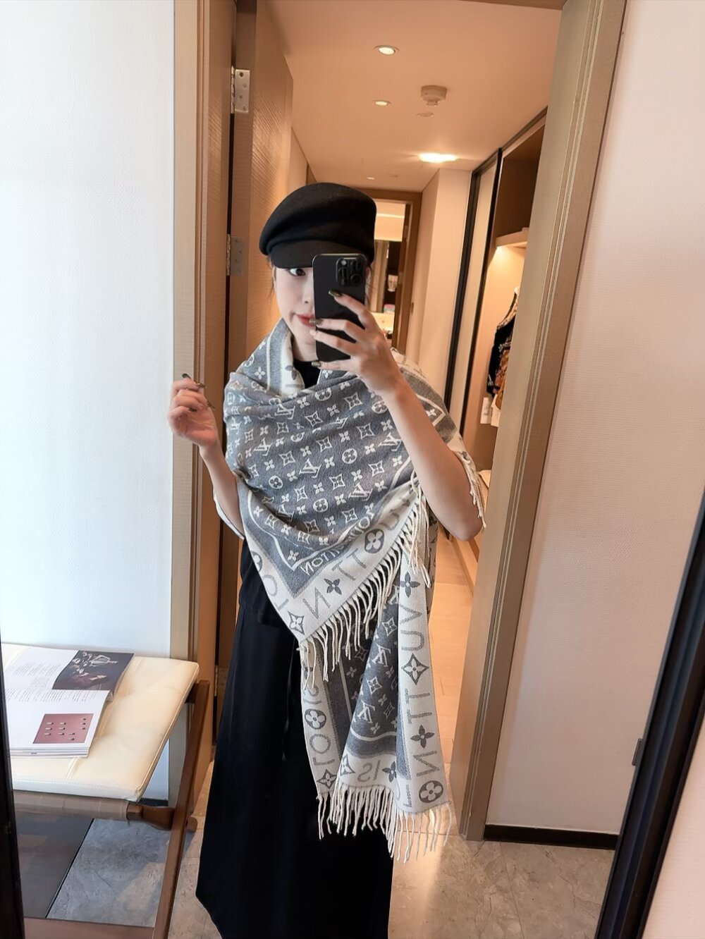 LEM285 New top Women Man Designer Scarf fashion brand 100% Cashmere Scarves For Winter Womens and mens Long Wraps Size 196*65CM gift