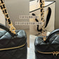 CEM245 New Designer Classic women black pink white handbag small size bag  20*12cm