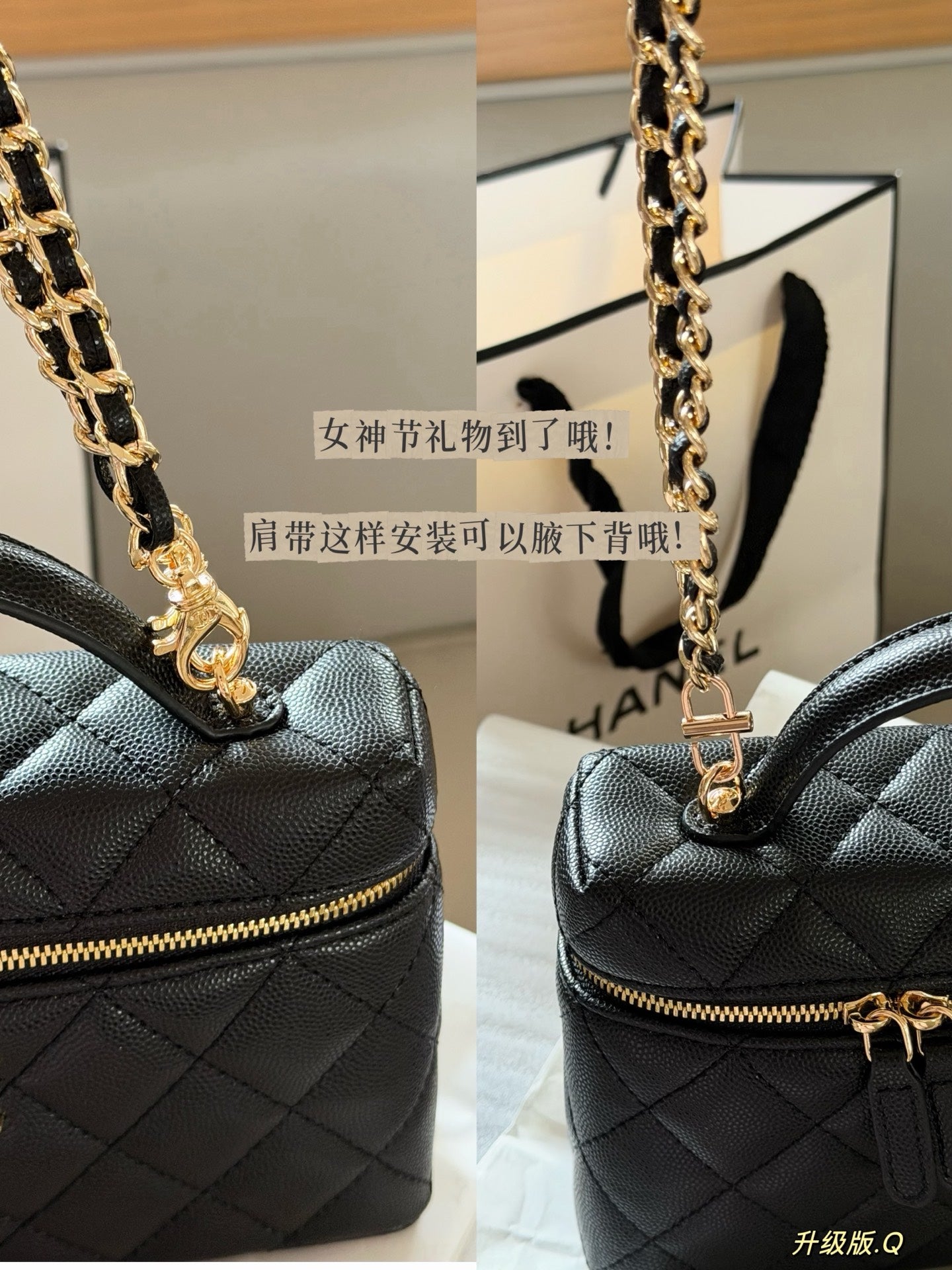 CEM245 New Designer Classic women black pink white handbag small size bag  20*12cm