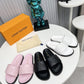 LEM379 Designer Shoes women Sandals for women pink white black color shoes high quality size 35 to 42