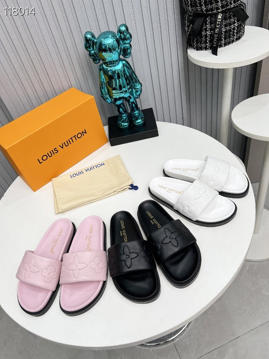 LEM379 Designer Shoes women Sandals for women pink white black color shoes high quality size 35 to 42