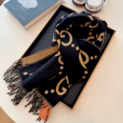 GEM190 new arrive  Hot sale brown deep blue color fashion beautiful  scarf  for woman gift  to choose size 180*45cm