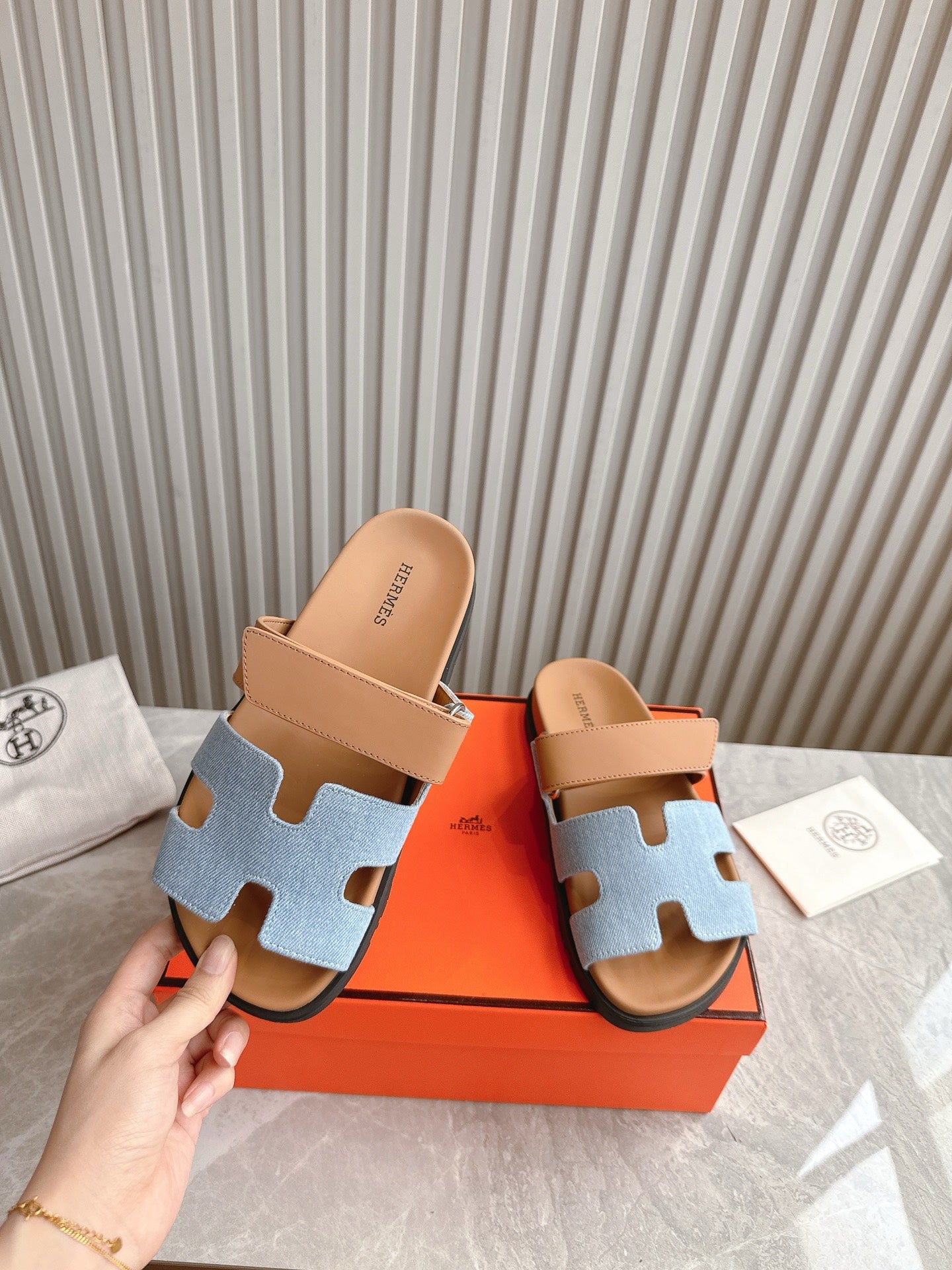 HEM101 Designer women Slippers sandals shoes for women mix color shoes high quality size 35 to 42