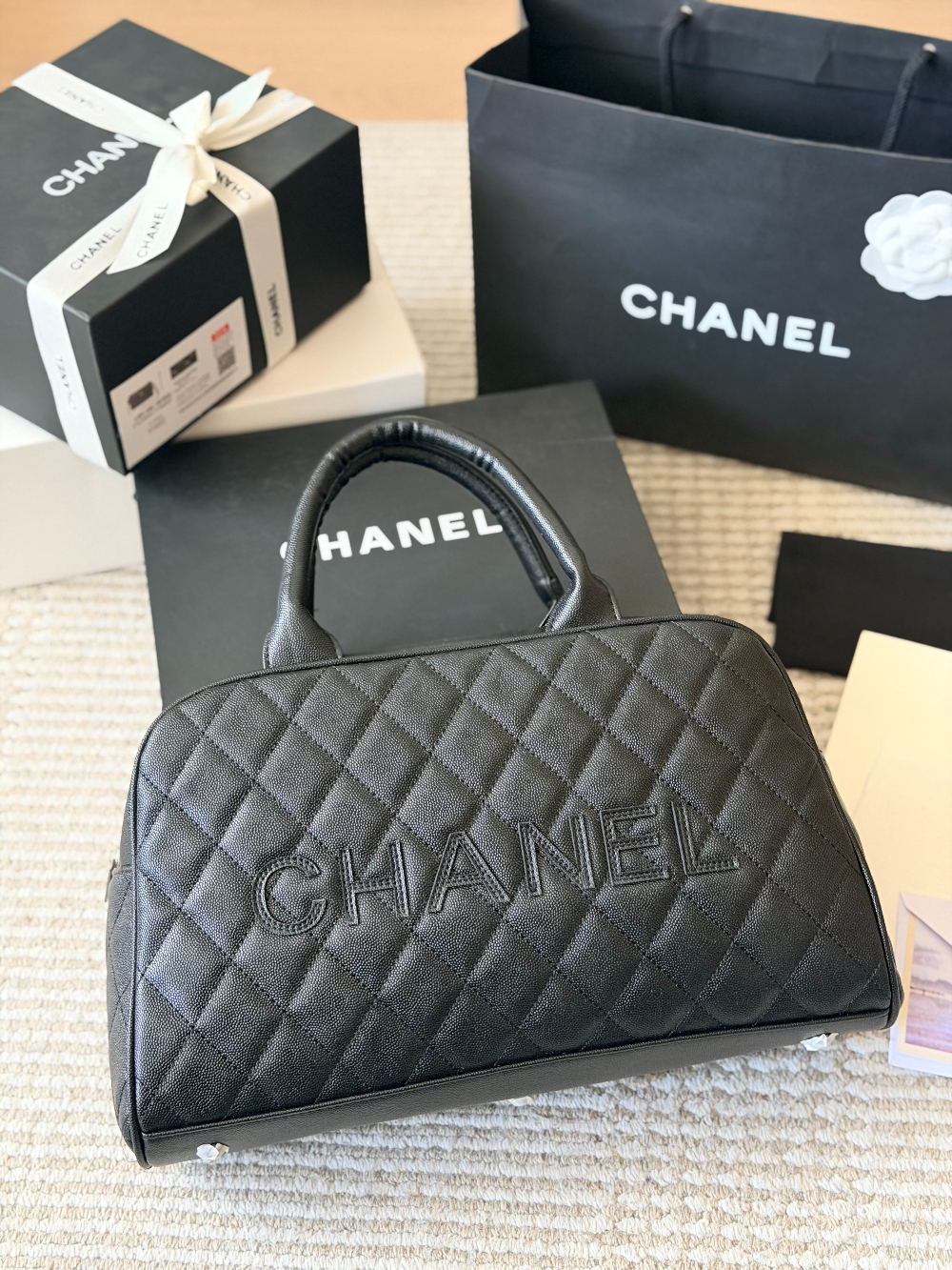 CEM471 New arrive fashion black color bag for woman beautiful gift to choose 36*21cm