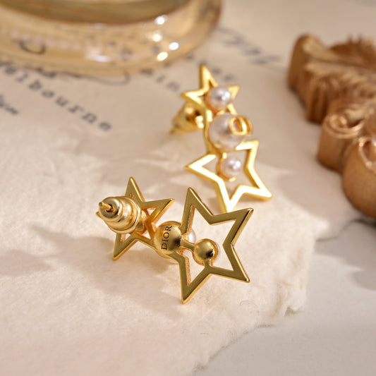 DEM238  New Arrive Fashion Stars  Pearl Earring  for Woman Jewelry To Choose Gift
