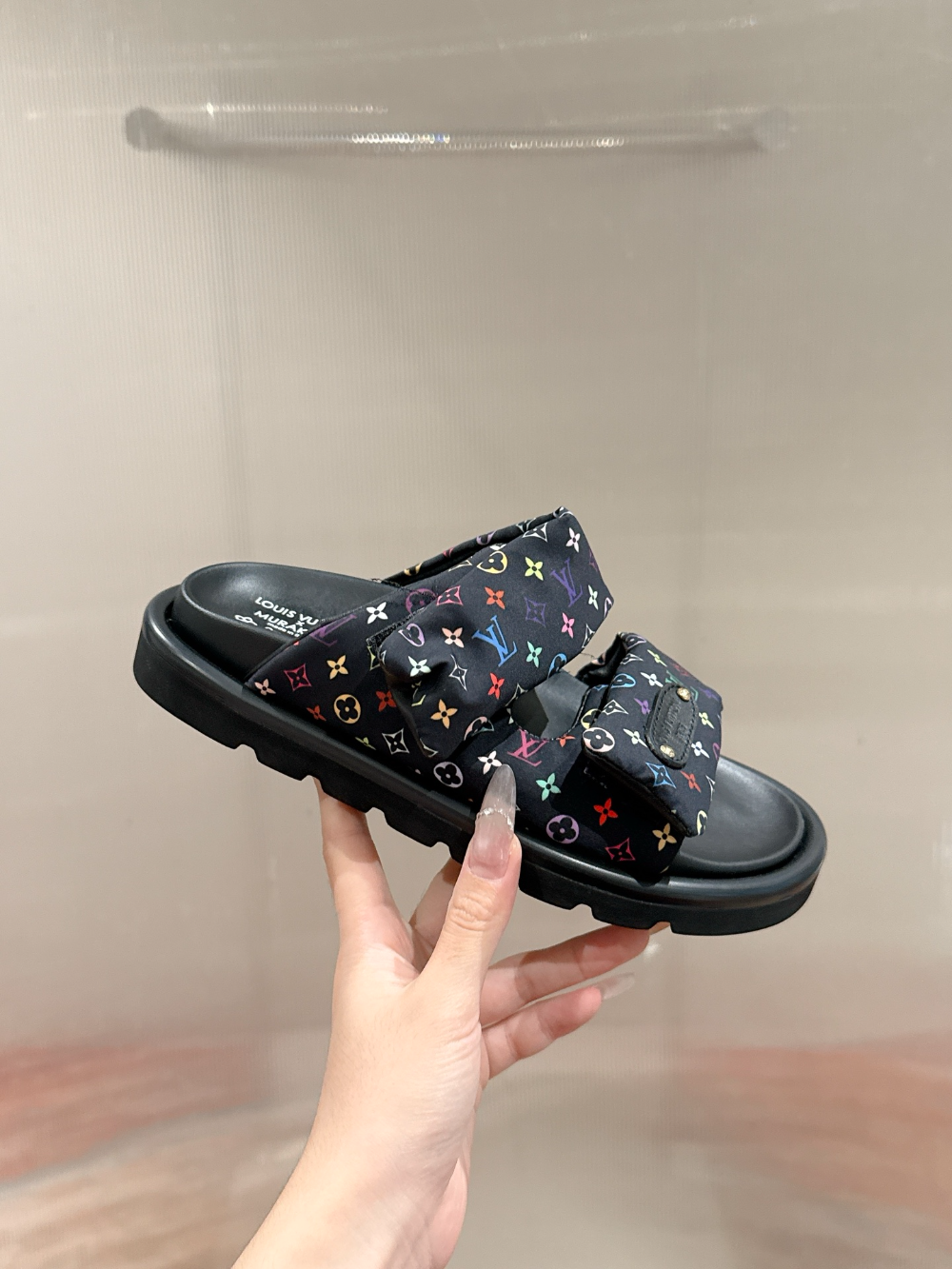 LEM454 Designer women Slippers sandals shoes for women mix color shoes high quality size 4.5cm