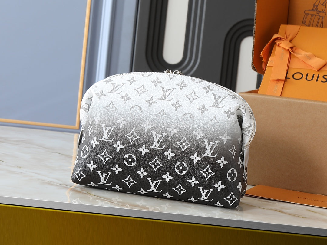 LEM280 Designer Bag Makeup Bag Luxury Cosmetic bag High Quality Women's Handbag Purse Cowhide travel Storage Bag Toiletry Bag Mini Brown vanity bag designer cosmetic bag 27 x 18 x 9cm