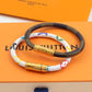 LEM305  New arrive Fashion  European American belt titanium steel bracelet couple accessories for woman